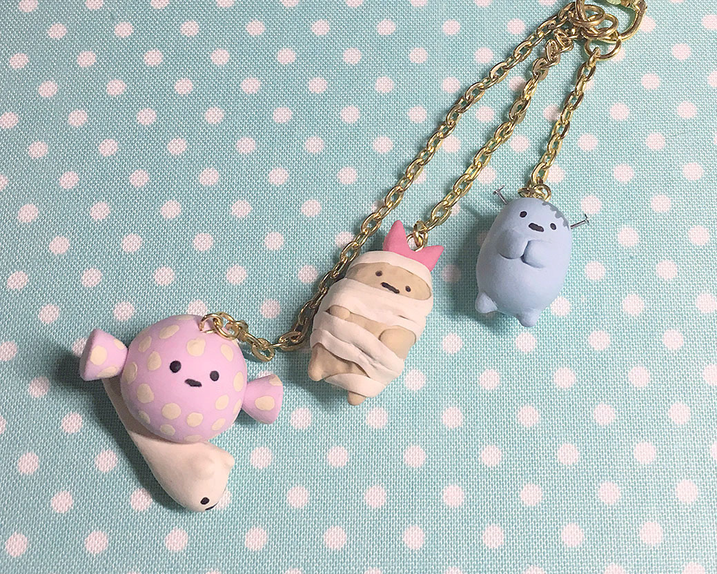 3-in-1 Halloween Sumikko Gurashi Clay Charms Tutorial