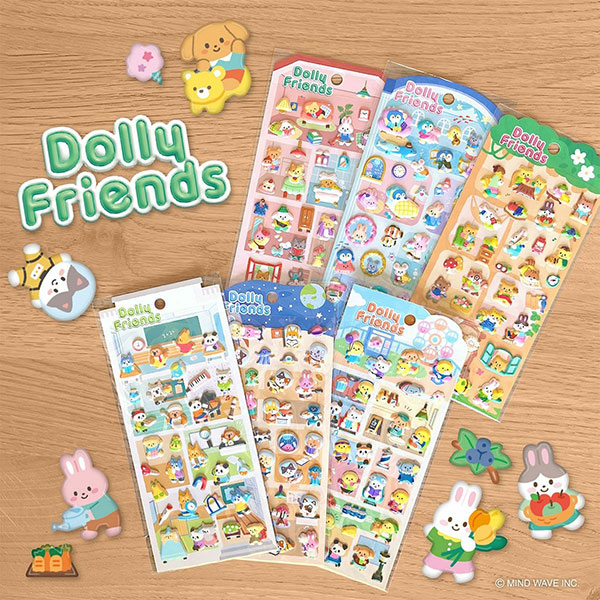 Dolly Friends marshmallow stickers