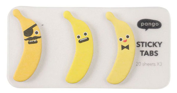 Squishy Friends Kawaii Stationery banana sticky tabs