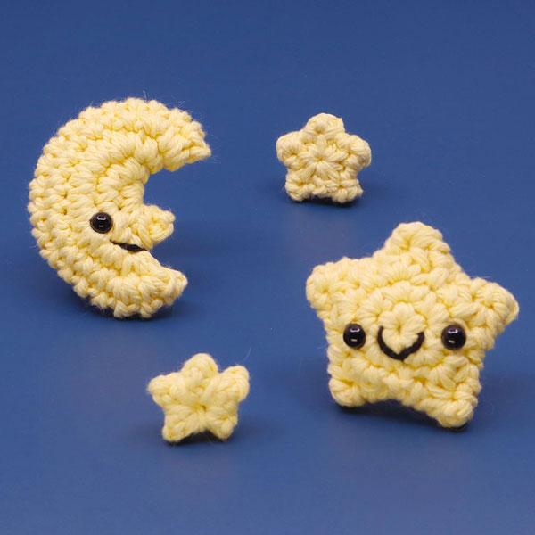kawaii stars and moons crochet pattern