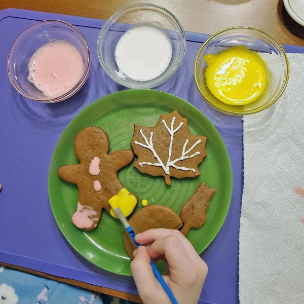 gingerbread cookie painting