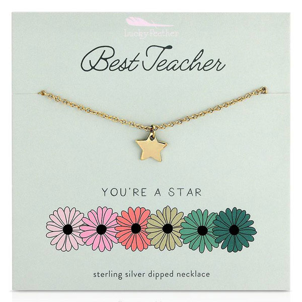 star necklace teacher gift