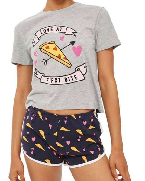 kawaii pajamas pizza