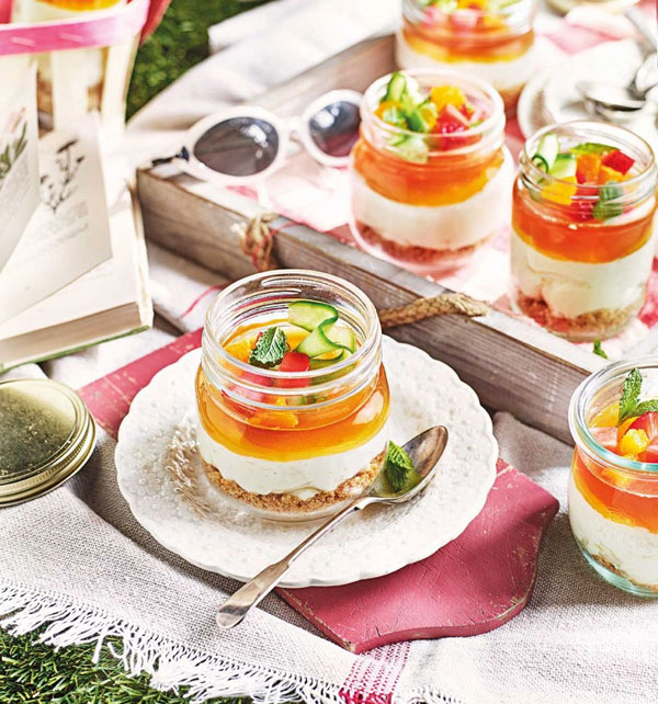 Pimm’s cheesecake jars