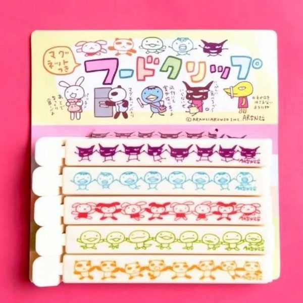 kawaii magnetic food clips