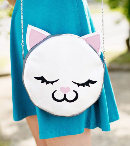 free DIY patterns - kawaii cat bag
