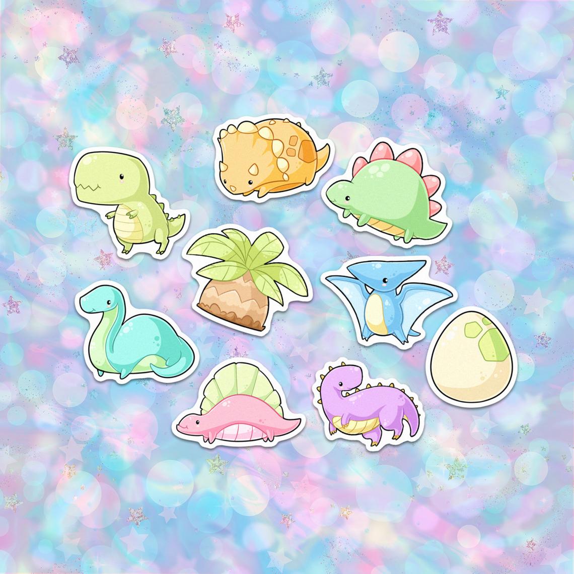 2-kawaii-dinosaur-stickers - Super Cute Kawaii!!