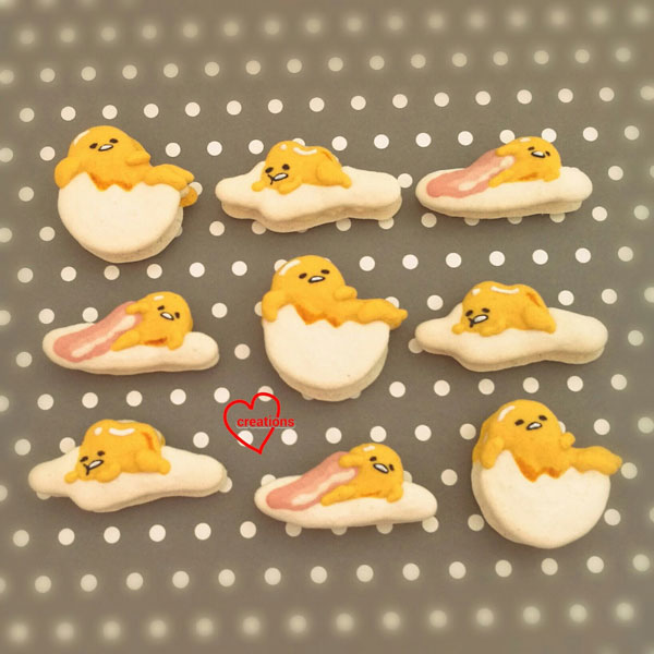 Gudetama macarons recipe