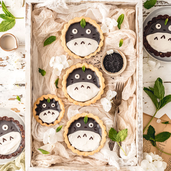 Totoro sesame tarts recipe