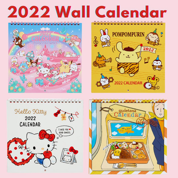 Sanrio kawaii 2022 calendars