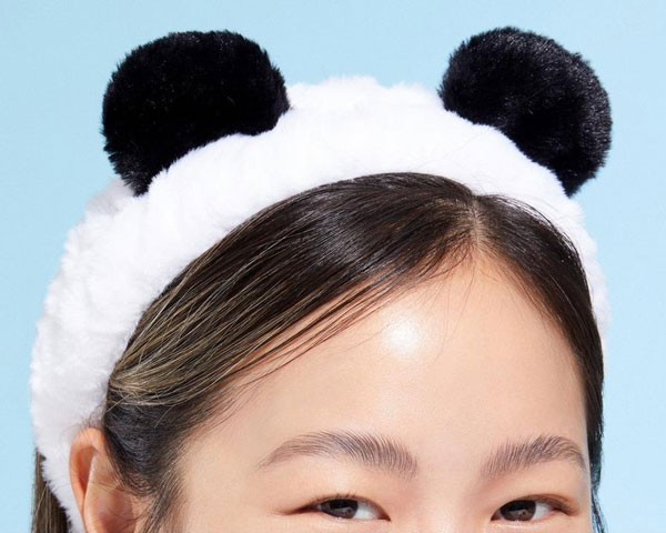 kawaii panda headband