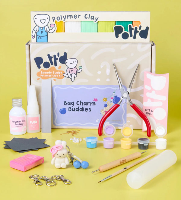 polymer clay charms kit