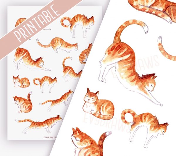 cats totoro kawaii printable stickers