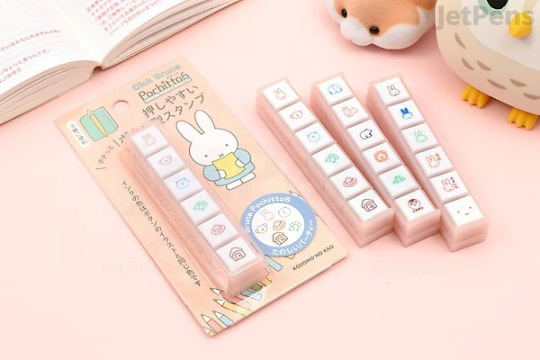 Miffy Pochitto6 push-button stamps