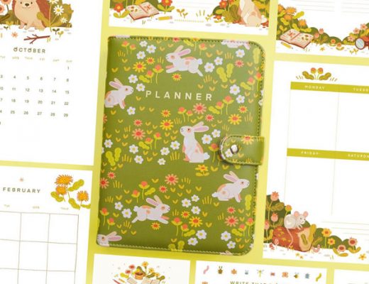 kawaii planner with inserts