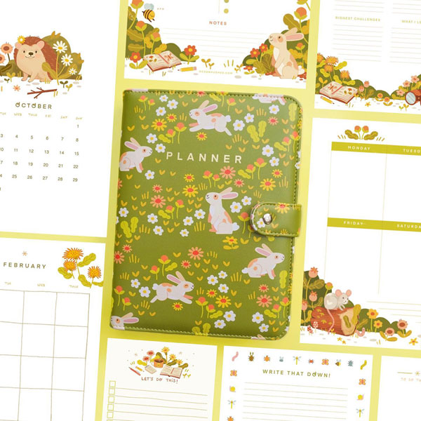 kawaii planner with inserts