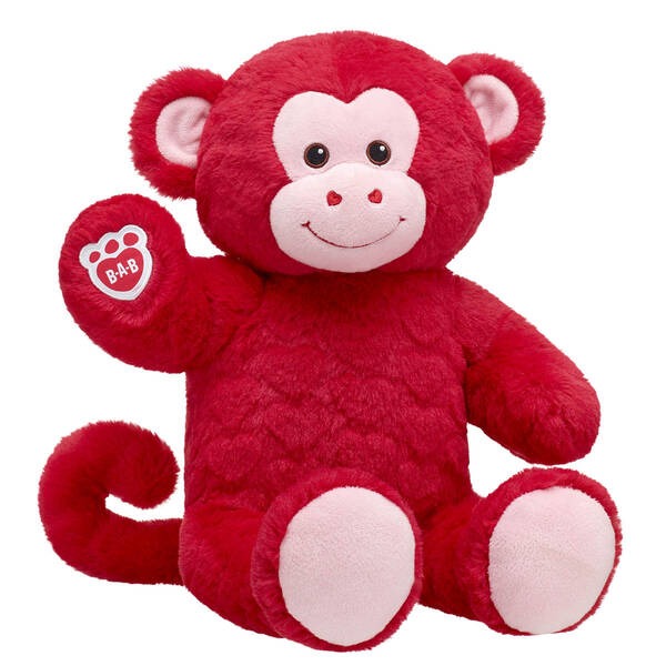 Build-A-Bear Valentines monkey plush