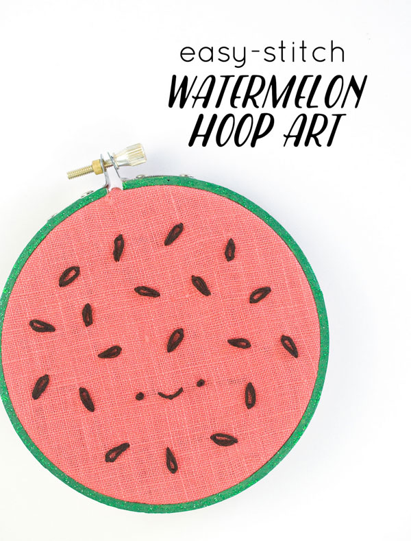 summer watermelon hoop art