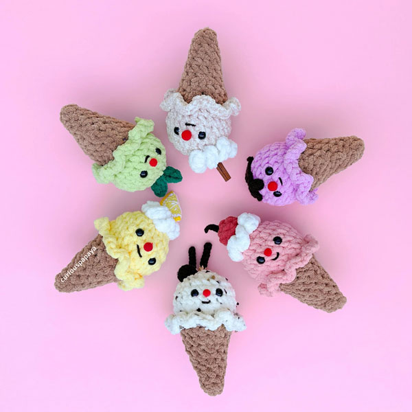 kawaii ice cream crochet pattern
