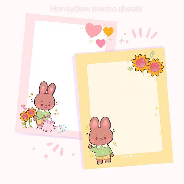 Printable Memo Sheets for Kawaii Journaling