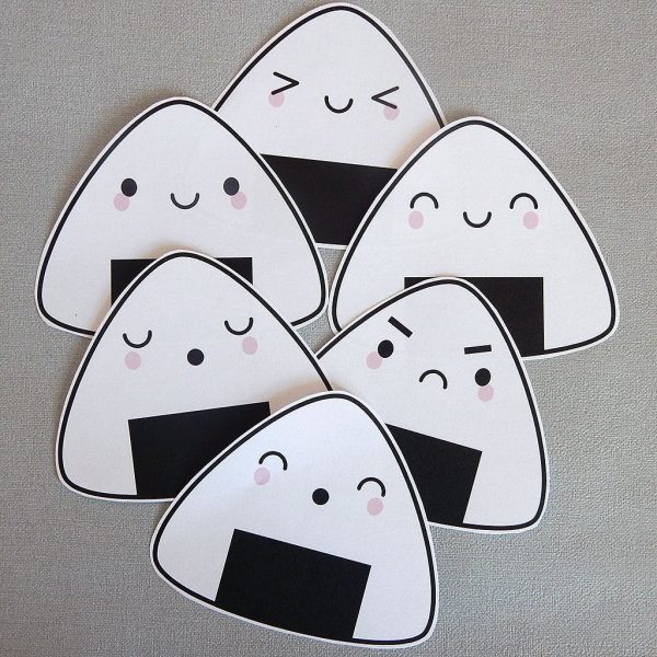 onigiri kawaii printable stickers