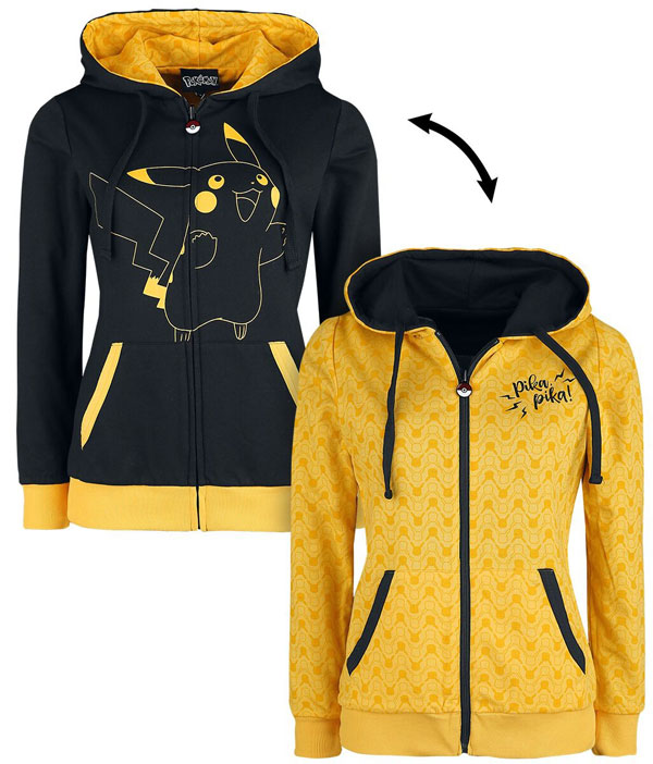 Pokemon Pikachu zipped hoodies