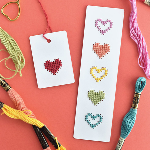 easy cross stitch bookmark