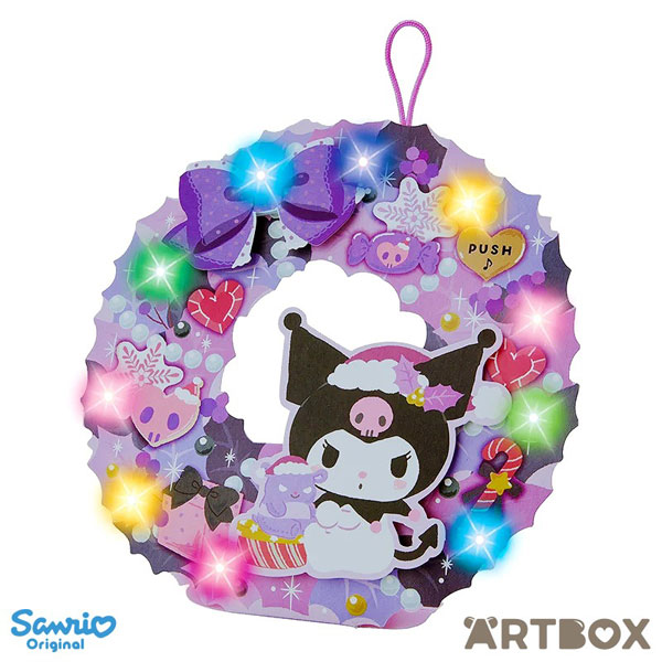 Kuromi light-up Christmas wreath