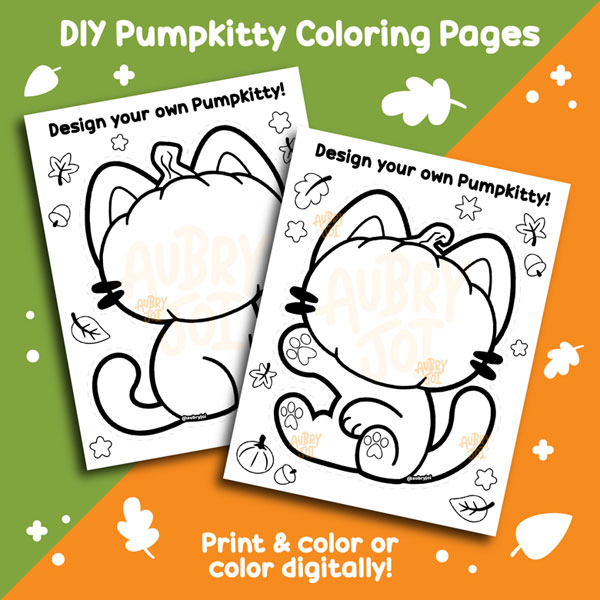 Kawaii Halloween colouring sheets