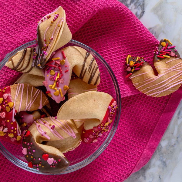 Valentines fortune cookies recipe