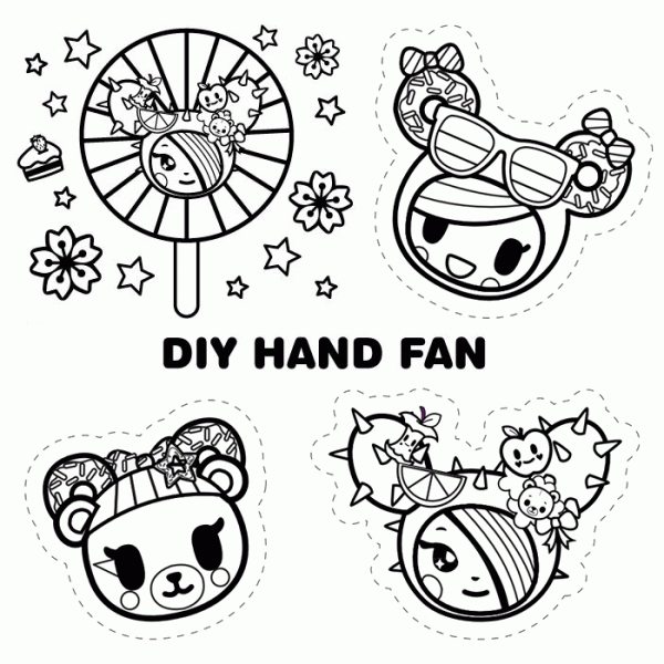 DIY hand fans