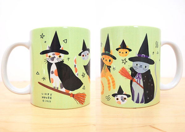 kawaii Halloween mugs