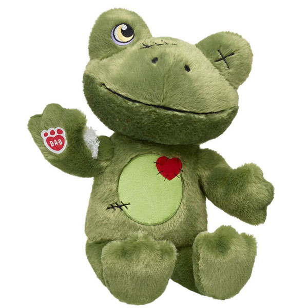 Halloween zombie frog plush at Build-A-Bear