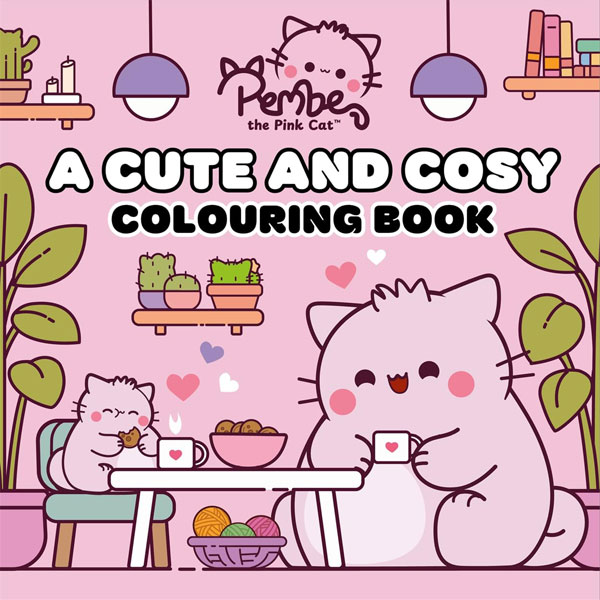 Pembe the Pink Cat colouring book