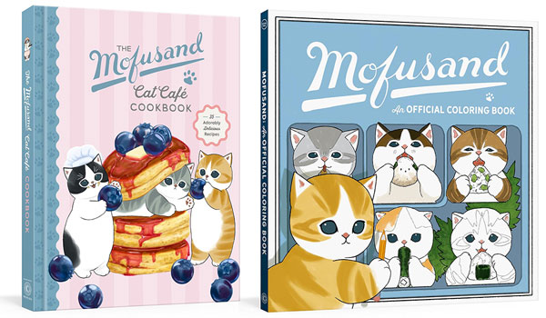 Mofusand recipe book and colouring book