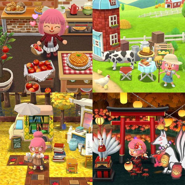 Animal Crossing Pocket Camp Autumn/Fall Design Ideas