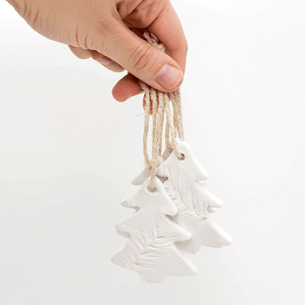air dry clay Christmas tree decorations