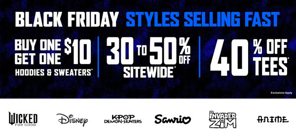 Black Friday Discounts at Kawaii Shops