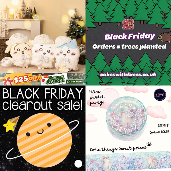 Black Friday Discounts at Kawaii Shops