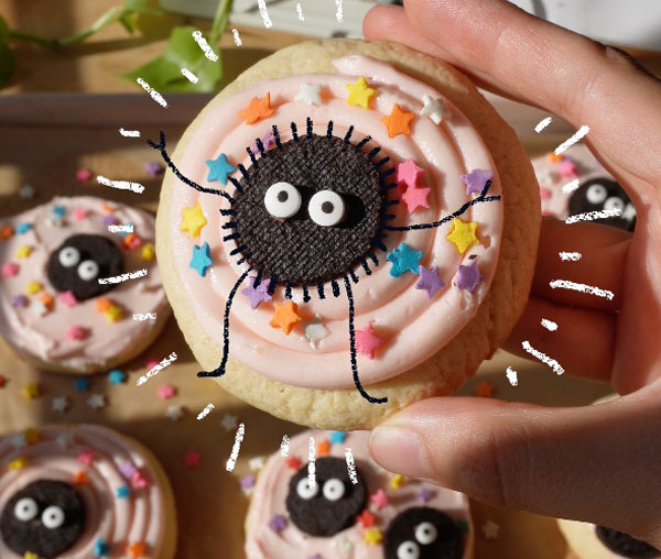 Ghibli Soot Sprite cookies recipe
