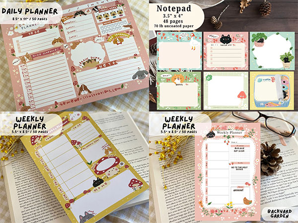 kawaii notepads