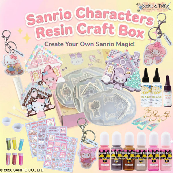 Sanrio resin crafts subscription box