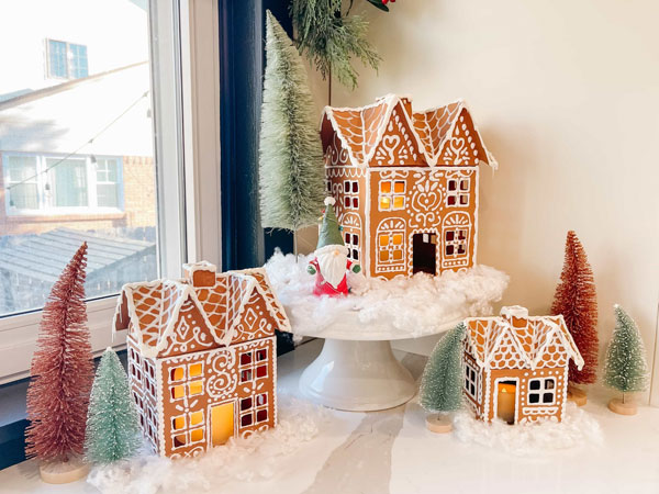 DIY gingerbread houses tutorial