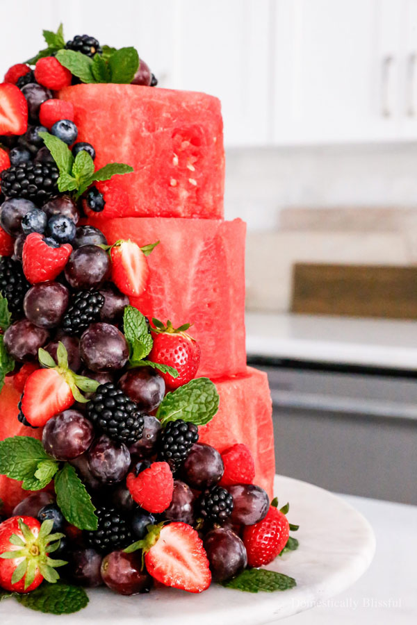 watermelon layer cake