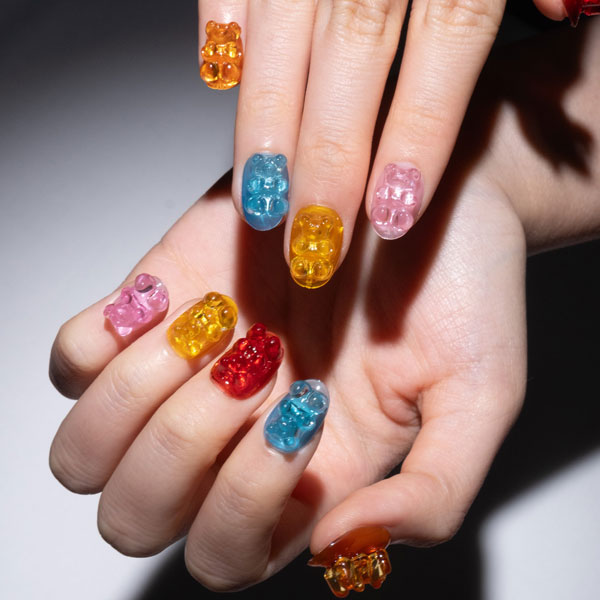 gummy bears press-on nail set