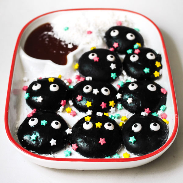 Ghibli Soot Sprite mochi bites recipe