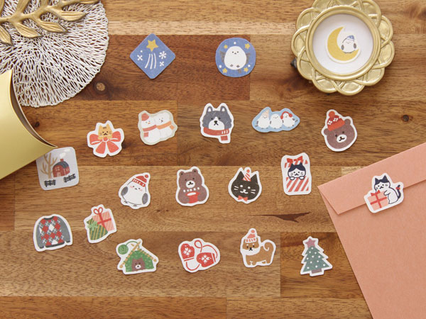 Cute Christmas flake stickers