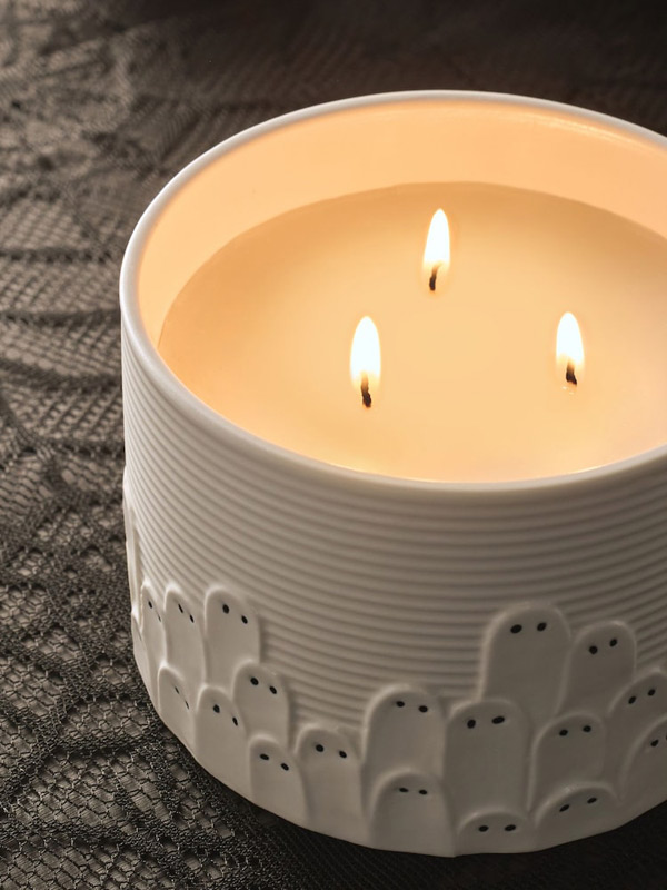 Halloween ghost candle