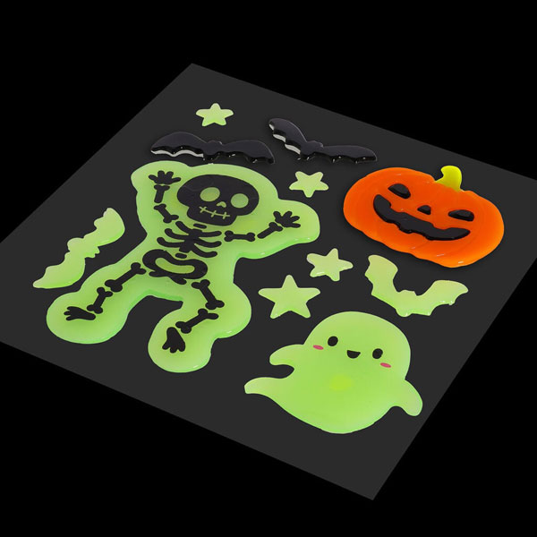 glow in the dark Halloween window stickers