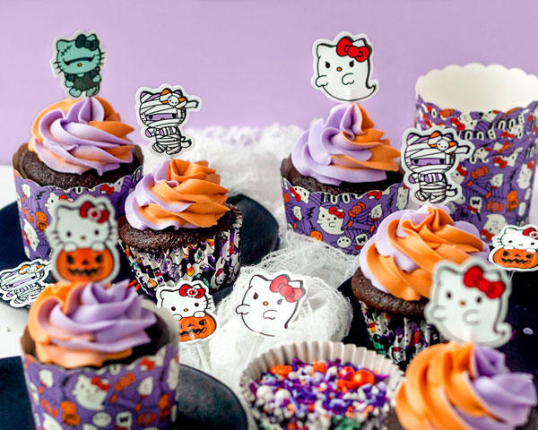 Halloween cupcakes baking kit